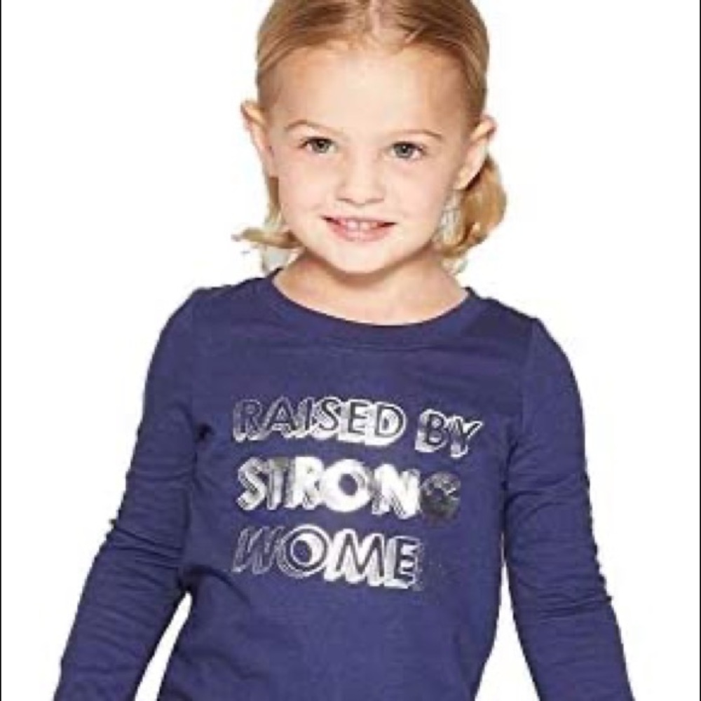 Cat & Jack Raised By Strong Women XS T-shirt